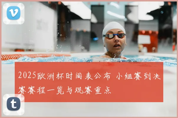 2025欧洲杯时间表公布 小组赛到决赛赛程一览与观赛重点