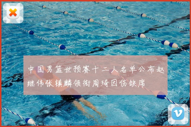 中国男篮世预赛十二人名单公布赵继伟张镇麟领衔周琦因伤缺席