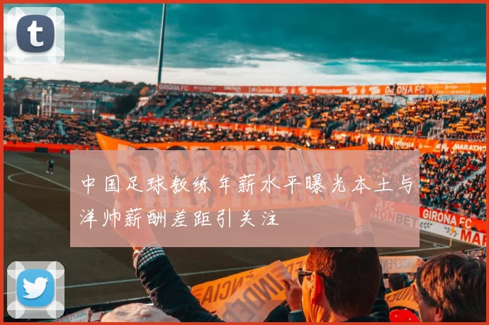 中国足球教练年薪水平曝光本土与洋帅薪酬差距引关注